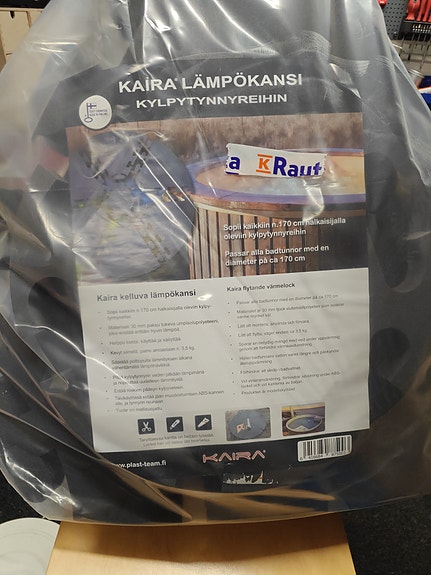 Kaira lämpökansi kylpytynnyriin / palju