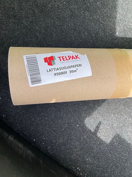 Telpak lattiasuojapaperi 950 mm 30 m rulla