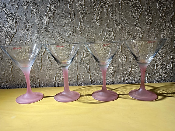 Vintage - Panache pinkit martini -lasit