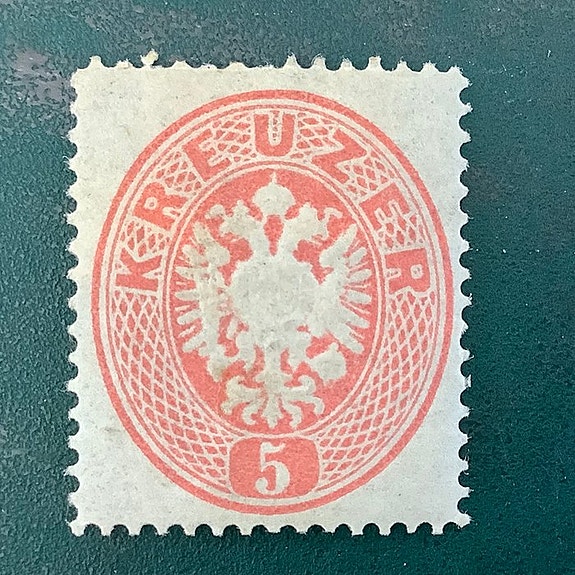 Itävalta 1863 - 5 Kreuzer kaksinkertainen kotka - MH - Michel 26