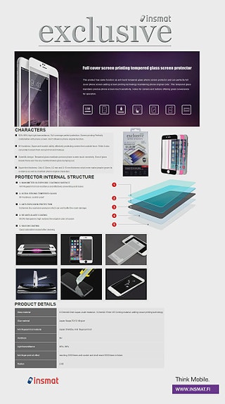 Insmat Brilliant Glass Full Screen, Nokia C32 -panssarilasi