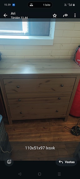 IKEA HEMNES -lipasto.
