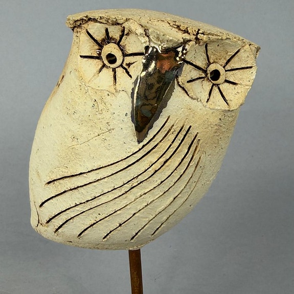 Ewa Budzowska - - OWL- (decorated 24 carat gold)