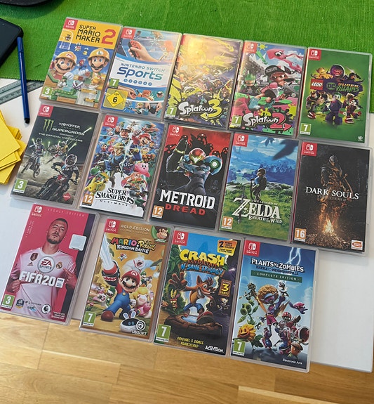 Nintendo Switch games - Mario, Sonic, Dark Souls, Zelda, sports and others