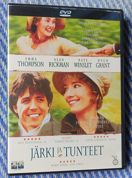 Järki ja tunteet dvd