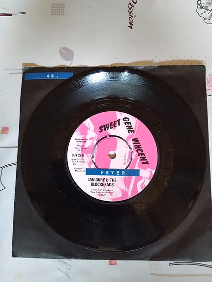 Ian Dury & The Blockheads 7" Sweet Gene Vincent