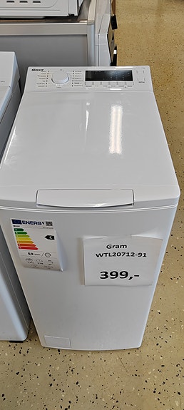 GRAM  WTL 20712-91 PESUKONE  PÄÄLTÄTÄYTETTÄVÄ A-LUOKKAA