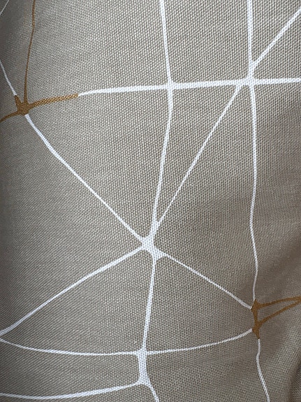 Finlayson kuviollinen verho beige-valkoinen x3