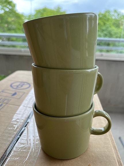 Iittala Teema vihreät kahvikupit