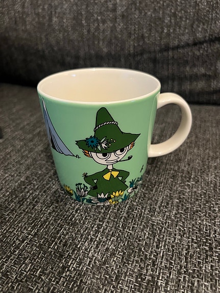 Arabia Muumi muki Nuuskamuikkunen vihreä