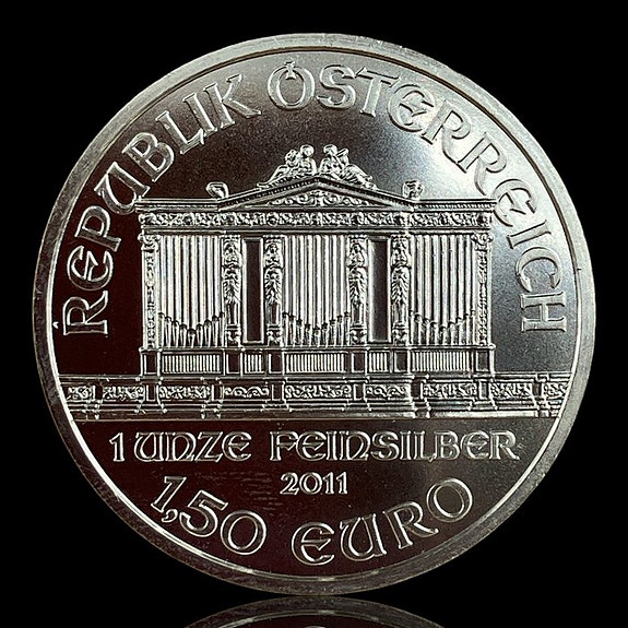 Itävalta. Silver .999 1 oz 1½ Euro (Vienna Philharmonic) 2011 ()
