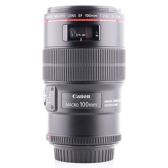 Canon EF 100mm f/2.8 L Macro IS USM -objektiivi (käytetty)