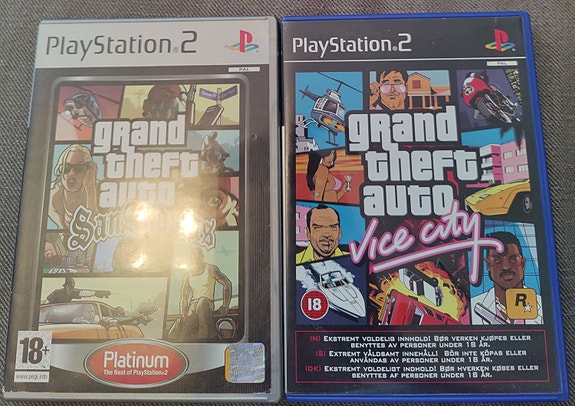 GTA San Andreas & Vice City PS2