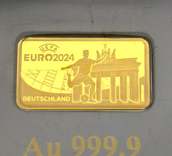 Saksa. Medal Football Euro 2024 - 1/100oz (.999 gold) ()