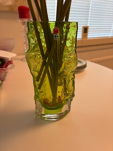 Humppila vihreä lasimaljakko