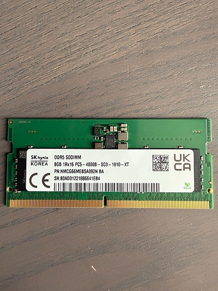 8GB SK Hynix DDR5-4800 SO-DIMM kannettavan muisti