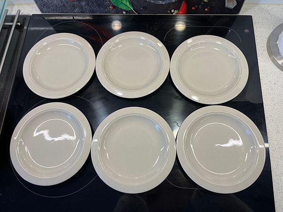 Arabia Saaristo pullalautaset, 6 kpl