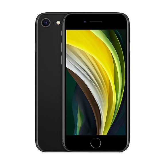 iPhone SE 2020 - 128GB, Hyvä, Musta, Uusi - Akun kunto 100%