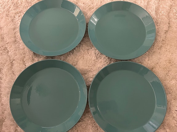Iittala lautaset turkoosi 4 kpl