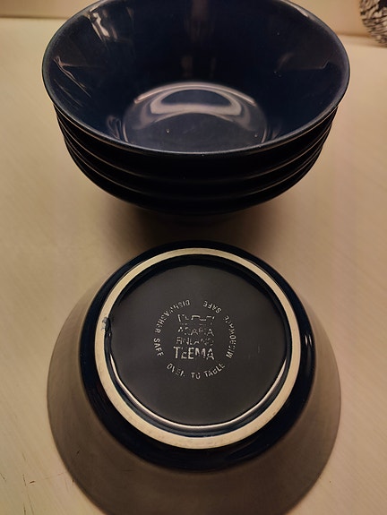 Siniset Teema-kulhot 5kpl