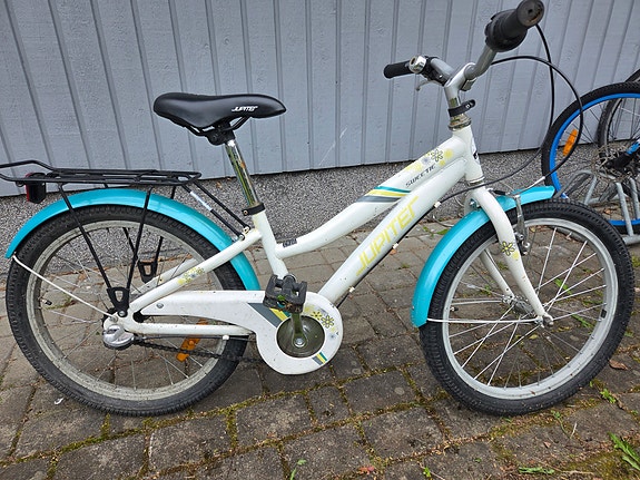 Jupiter lastenpyörä 20" valkoinen/turkoosi