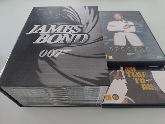 James Bond 007 elokuvaboksi DVD 24kpl