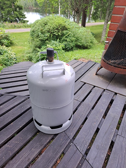 Kaasupullo 11 kg teräs.