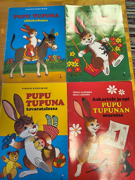 Pupu Tupuna -kirjasetti, 4 kirjaa