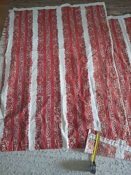 Marimekko Maija Isola Hutjukka verhot punavalkoinen