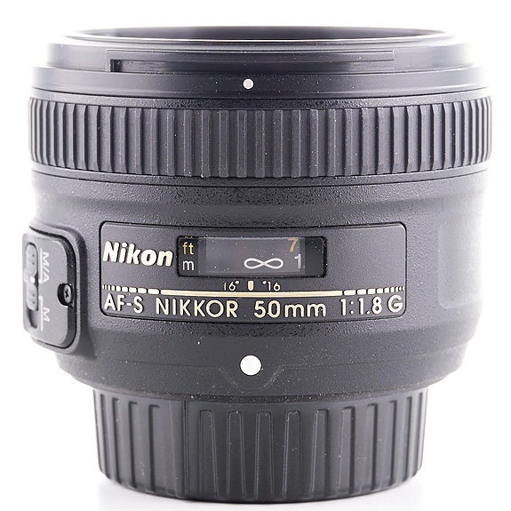 Nikon AF-S Nikkor 50mm f/1.8G -objektiivi (käytetty)