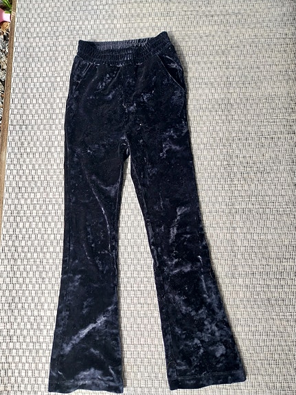 S Oliver mustat velour leggigsit 116 cm