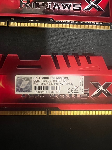 DDR3 RAM-muistit 8GB (2x4GB)