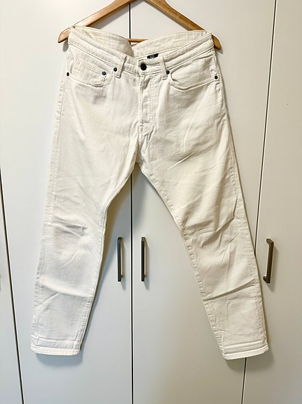 Miesten valkoiset denim housut 32/32