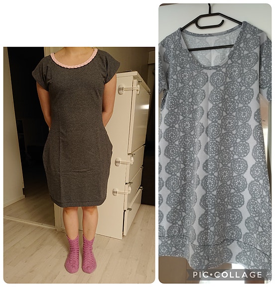 Uusi kotimainen mekko S + kotimainen tunika S