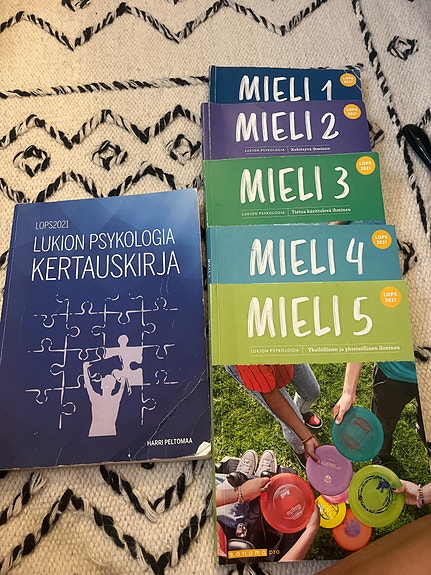 Lukion psykologia Mieli 1–5 + kertauskirja