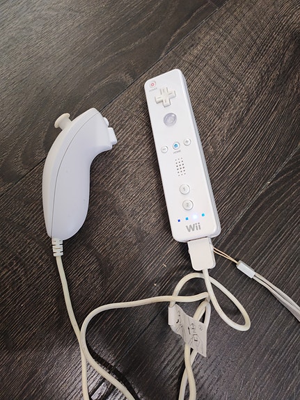 Nintendo Wii Remote ja Nunchuk ohjain valkoinen