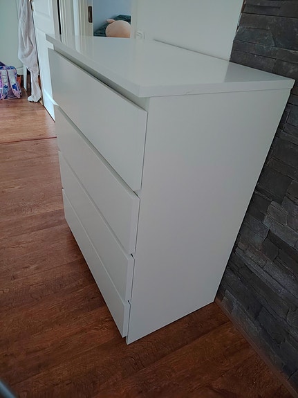 Ikea Malm valkoinen lipasto