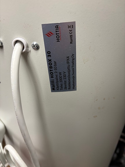 Hottia Mini Hotbox 30 sähköinen lämminvesivaraaja 30L