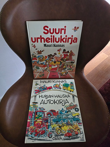 Mauri Kunnas Hurjan hauska autokirja ja Suuri urheilukirja