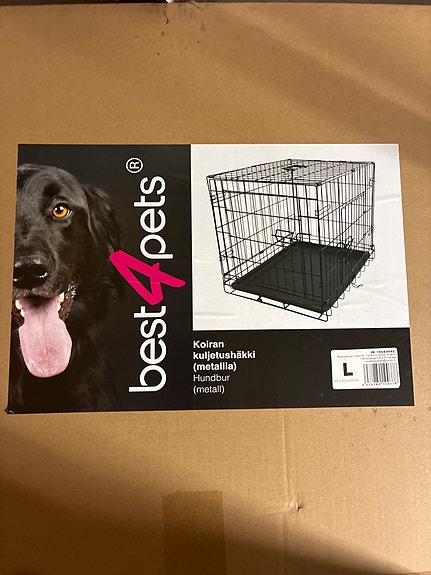 Best4Pets koiran kuljetushäkki metalli koko L