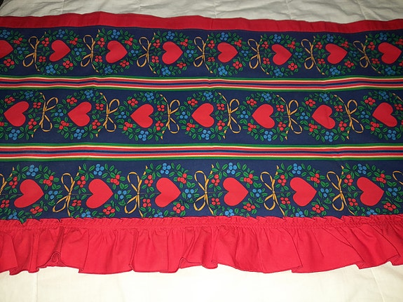 Värikäs retro joulu verhokappa 400x56cm