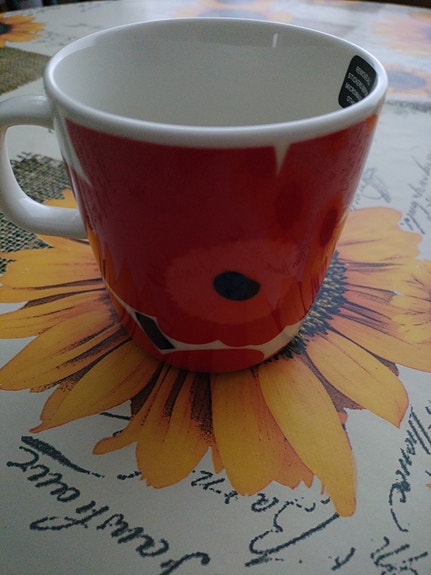Marimekko Unikko Oiva muki 4 dl punainen