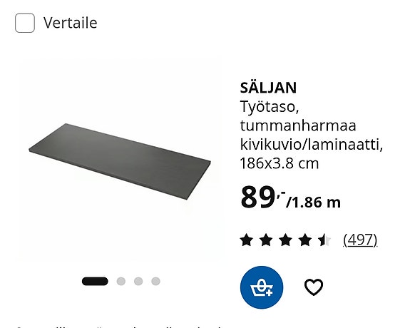 Ikea pöytälevy
