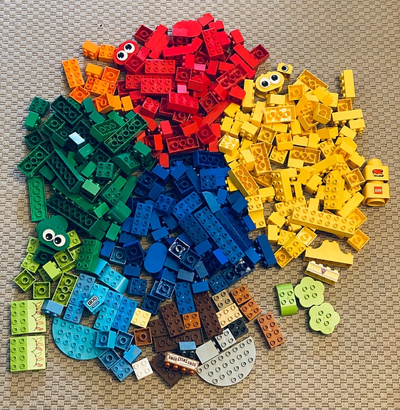 Dublo lego (hahmoja, eläimiä, kulkuneuvoja)