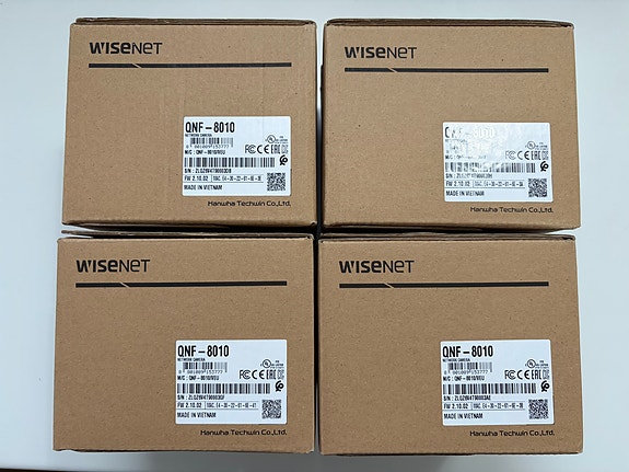 IP-valvontakamera Hanwha QNF-8010 (4 kpl uusia paketissa)