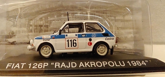 Pienoismalli Polski-Fiat 126 P Rally 1/43