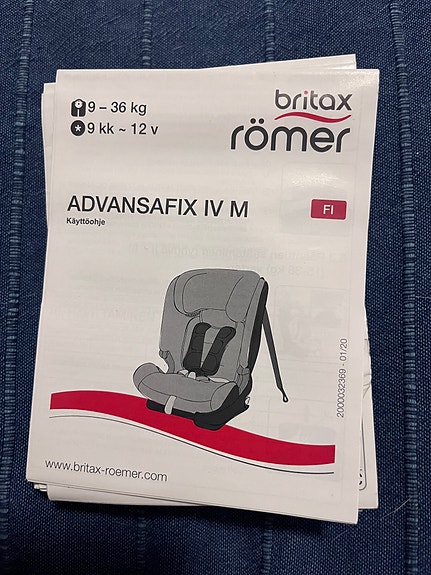 Britax Römer advansafix turvaistuin 9-36kg
