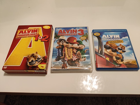 Alvin ja pikkuoravat elokuvat DVD ja Blu-ray