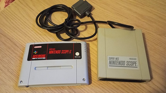 SNES Nintendo Scope 6 peli ja vastaanotin