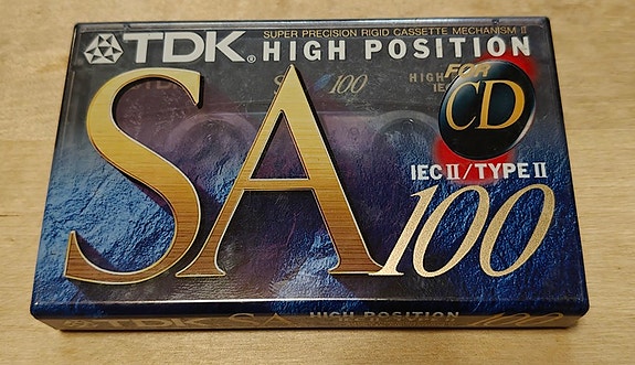 TDK SA-100 kromikasetti HIGH POSITION TYPE II C-kasetti (NOS)